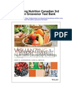 Visualizing Nutrition Canadian 3rd Edition Grosvenor Test Bank