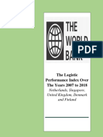 The Logistic Performance Index Over The Years 2007 To 2018 For Netherland, Singapore, Denmark, United Kingdom and Finland