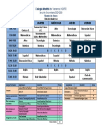 Horarios Sec 3a