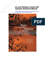 Water Supply and Pollution Control 8th Edition Viessman Solutions Manual