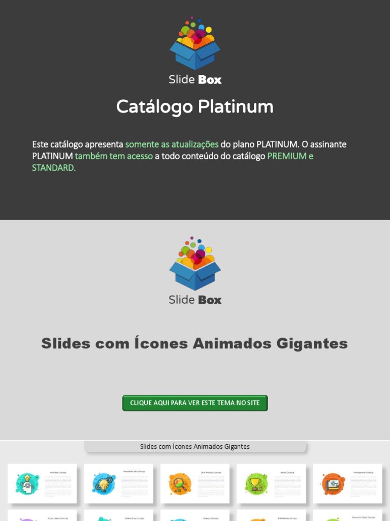 Catálogo Platinum Slide Box | PDF