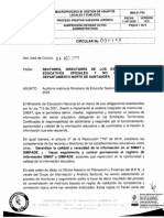 Circular 000150 Auditoria de Matricula Ministerio de Educacion Corte Mayo 2023