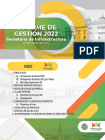 Presentacion Informe de Gestion Secretaria de Infraestructura