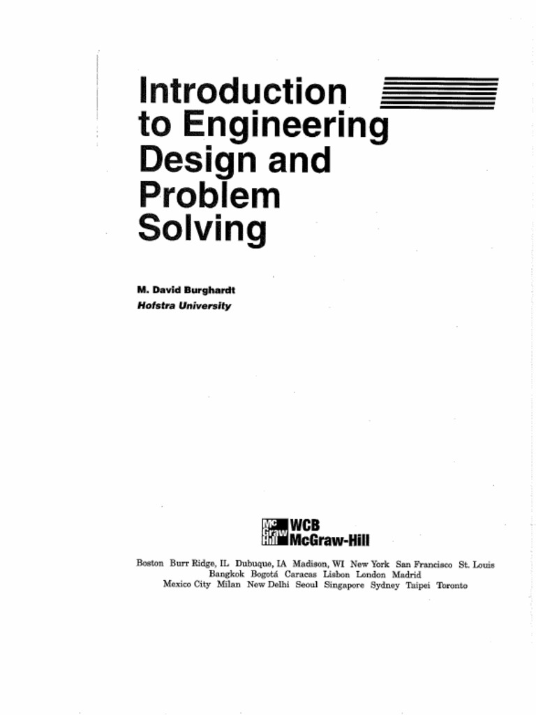 introduction to engineering design and problem solving