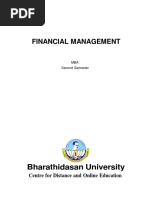 Financial MGMT MBA 2nd Sem