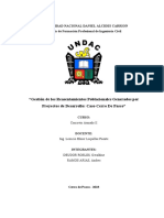 Gestión de Los Reasentamientos Poblacionales Generados Por Proyectos de Desarrollo: Caso Cerro de Pasco