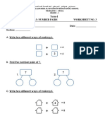 Worksheet 3 Number Pairs