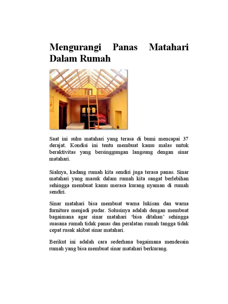 Segera Hadapi Musim Panas! 5 Cara Alami Mengurangi Panas Rumah Tanpa Boros Listrik