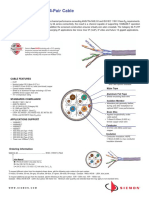 Siemon-Category6a Futp Cable International Spec-Sheet