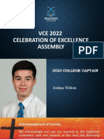 VCE 2022 Powerpoint Presentation