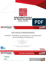 Unidad I Finalidad Presentacion y Composicion de Los Estados Finacieros Primera Parte