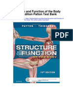 Structure and Function of The Body 15th Edition Patton Test Bank