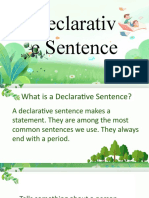 Declarative and Interrogative Sentence
