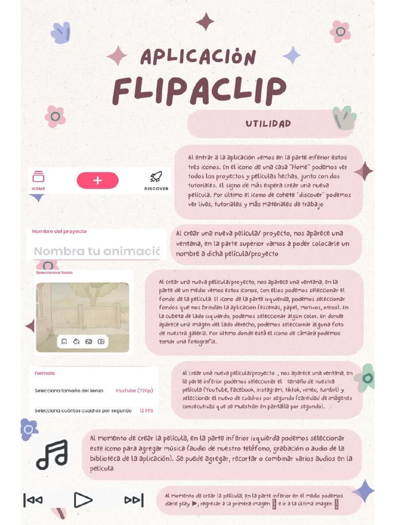 Manual de Uso de Aplicación Flipaclip PDF