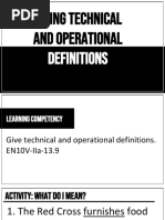 Giving Technical and Operational Ed