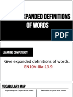 Giving Expanded Definitions