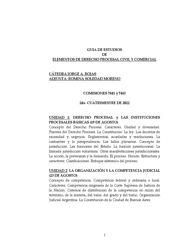 Guia de Estudios Modificada 74417443 PDF Ley procesal Demanda