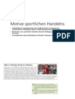 Motive Sportlichen Handelns