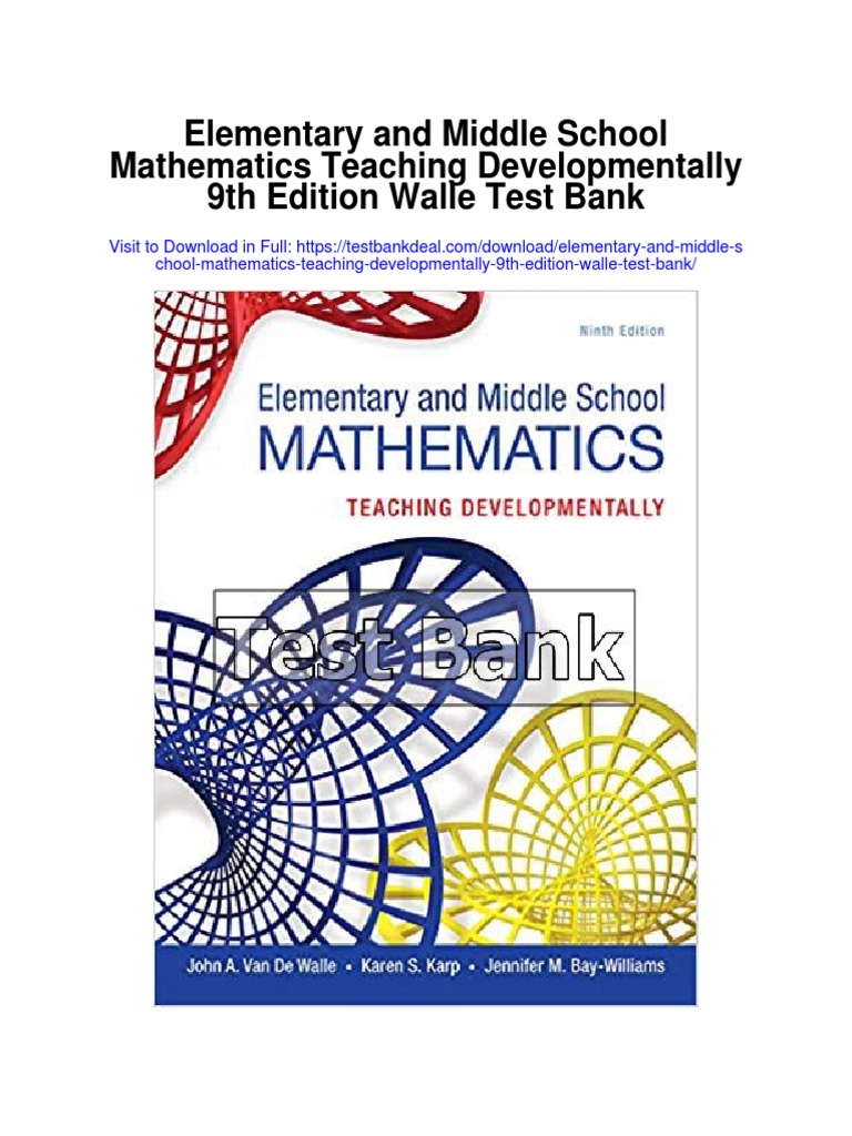 Elementary and Middle School Mathematics Teaching Developmentally 9th
