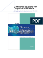 Elementary Differential Equations 10th Edition Boyce Solutions Manual