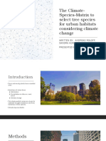 Climate Species Matrix