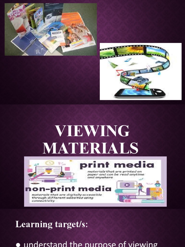 Grade 5 Viewing Materials PDF