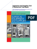 Surgical Equipment and Supplies 2nd Edition Rutherford Test Bank