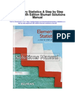 Elementary Statistics A Step by Step Approach 8th Edition Bluman Solutions Manual
