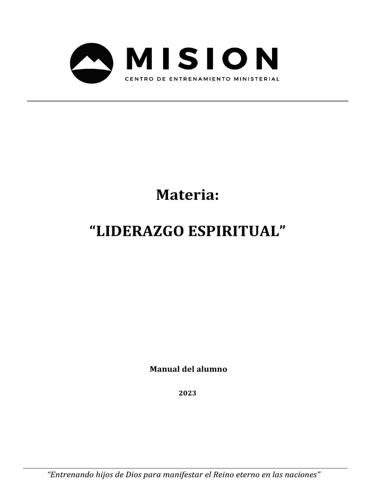 Liderazgo Espiritual en la Iglesia Católica | PDF | Liderazgo ...