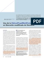 Articulo - Uso de La Hidroxipropilmetilcelulosa HPMC en Liberacion Modificada de Farmacos