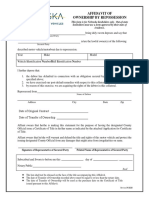 Florida Affidavit of Repossession Form | PDF