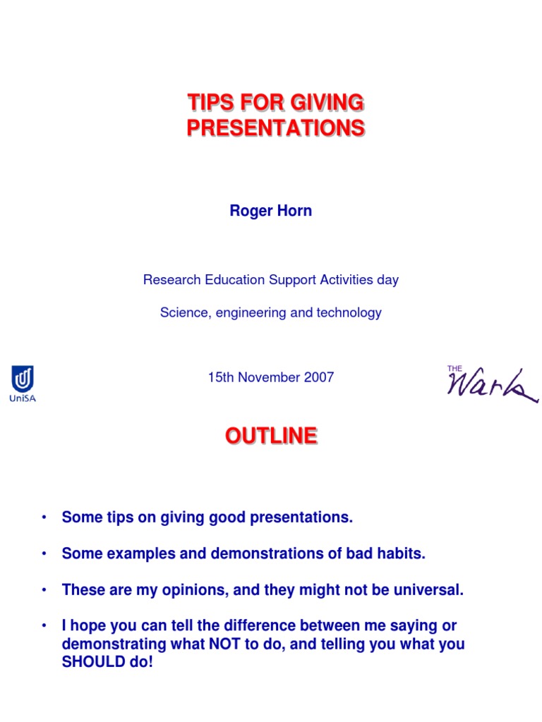Effective Presentation Tips Guide | PDF | Microsoft Power Point ...