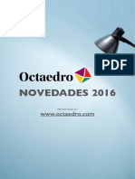 Catálogo Octaedro 2016 Novedades Sin Índice, División Por Sección - Compressed