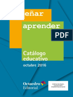 Catálogo Octaedro Aprender Enseñar 2016, Sumario y Titulos - Compressed