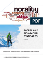 Moral and Non Moral Standards