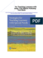 Strategies For Teaching Learners With Special Needs 11th Edition Polloway Test Bank
