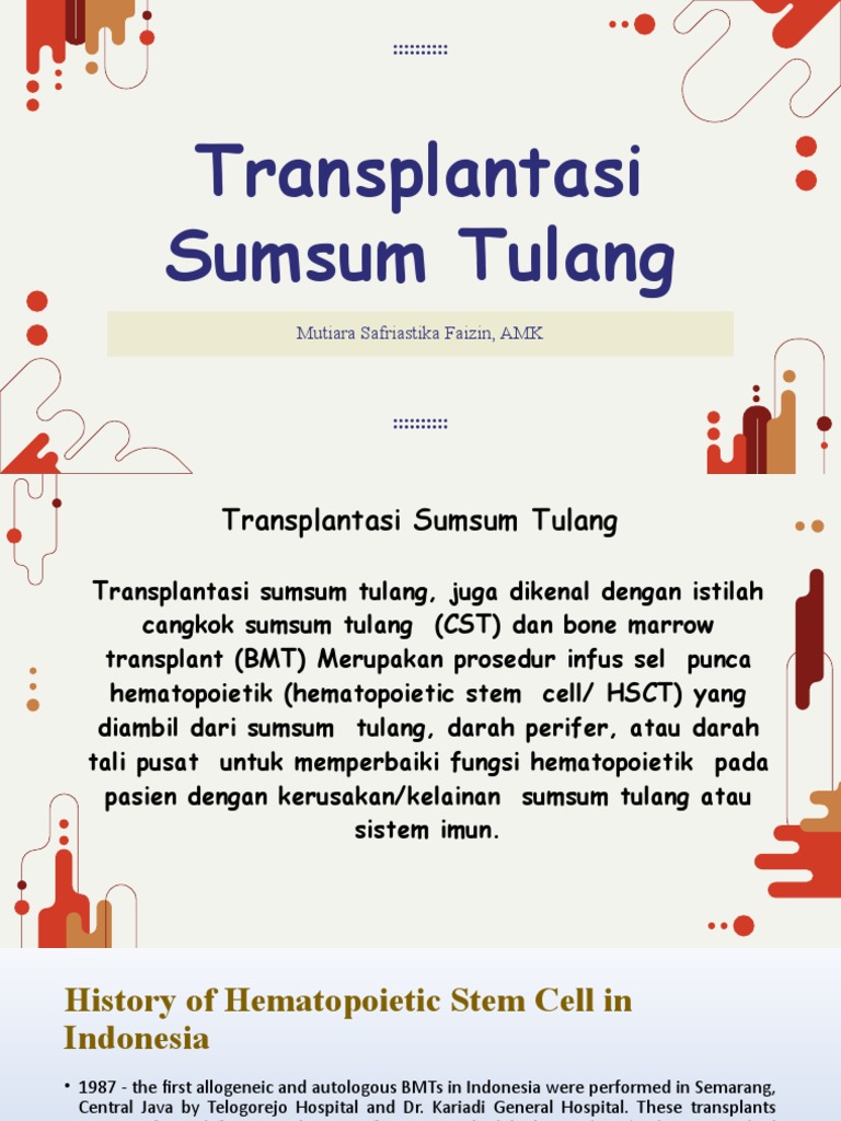 Transplantasi sumsum tulang sebagai pengobatan imunodefisiensi
