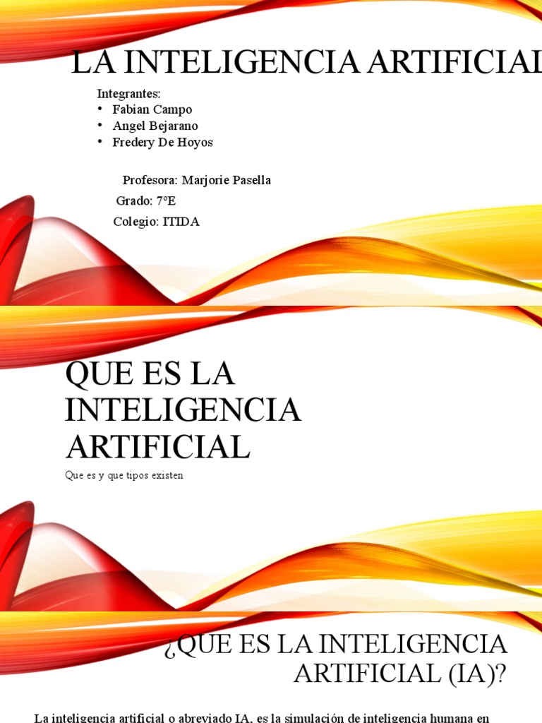 Definición y Tipos de IA | PDF | Inteligencia artificial | Inteligencia ...