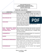 Lista de Conectivos Competência Iv