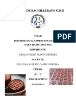 Elaboracion de Carne para Hamburguesa