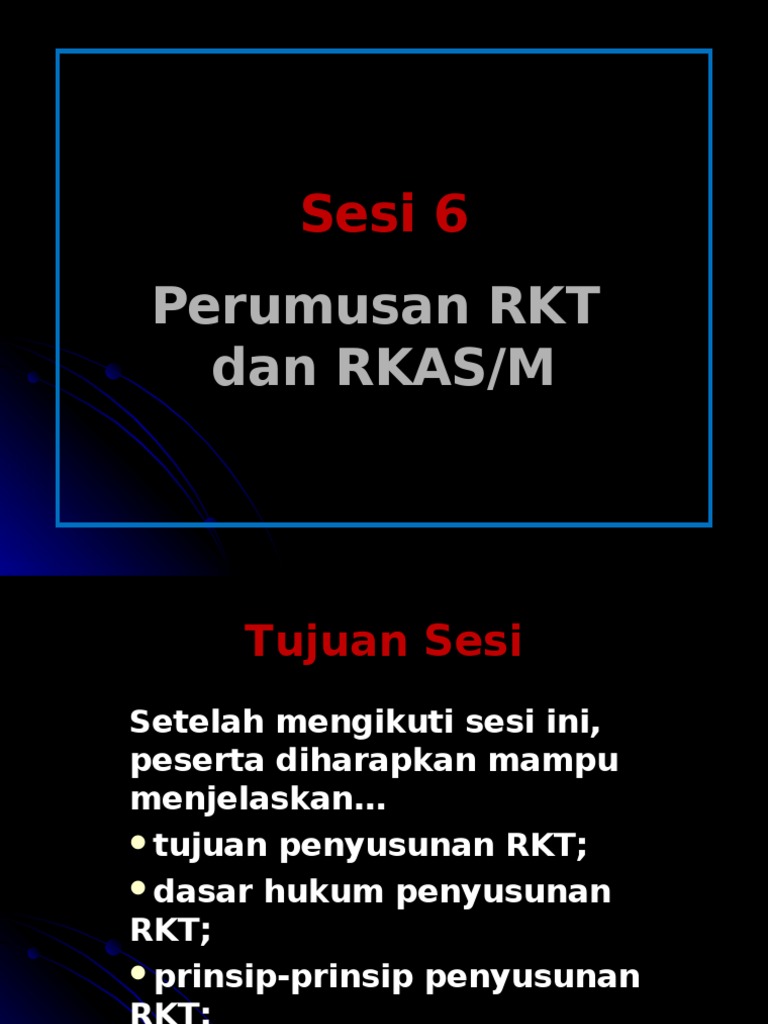 Penyusunan RKT dan RKAS Sekolah | PDF