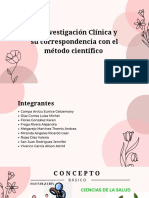 La Investigación Clínica y Su Correspondencia Con El Método Científico