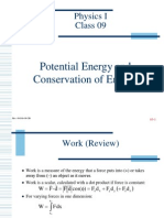Physics I Class 09: Potential Energy and Conservation of Energy