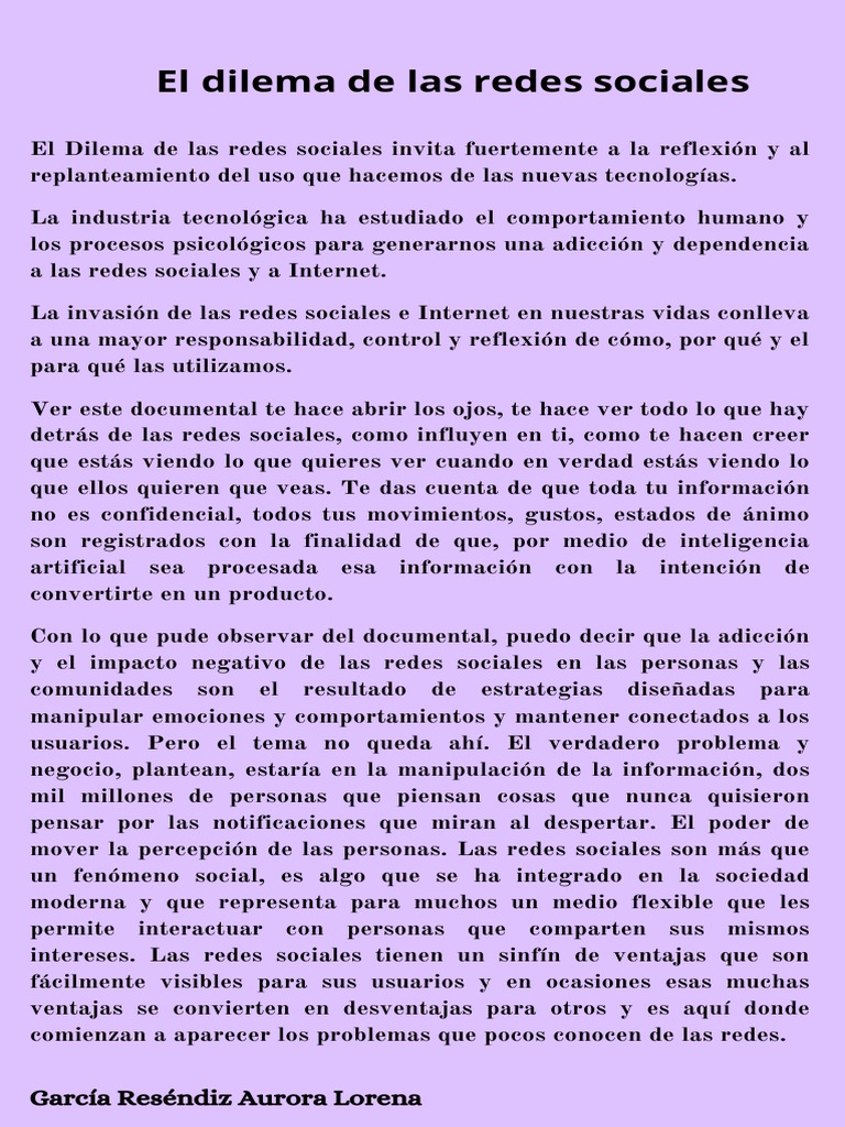 El Impacto Oculto de las Redes Sociales | PDF