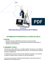 Practica Lab 3. Determinación Potenciometrica Del % NaHCO3