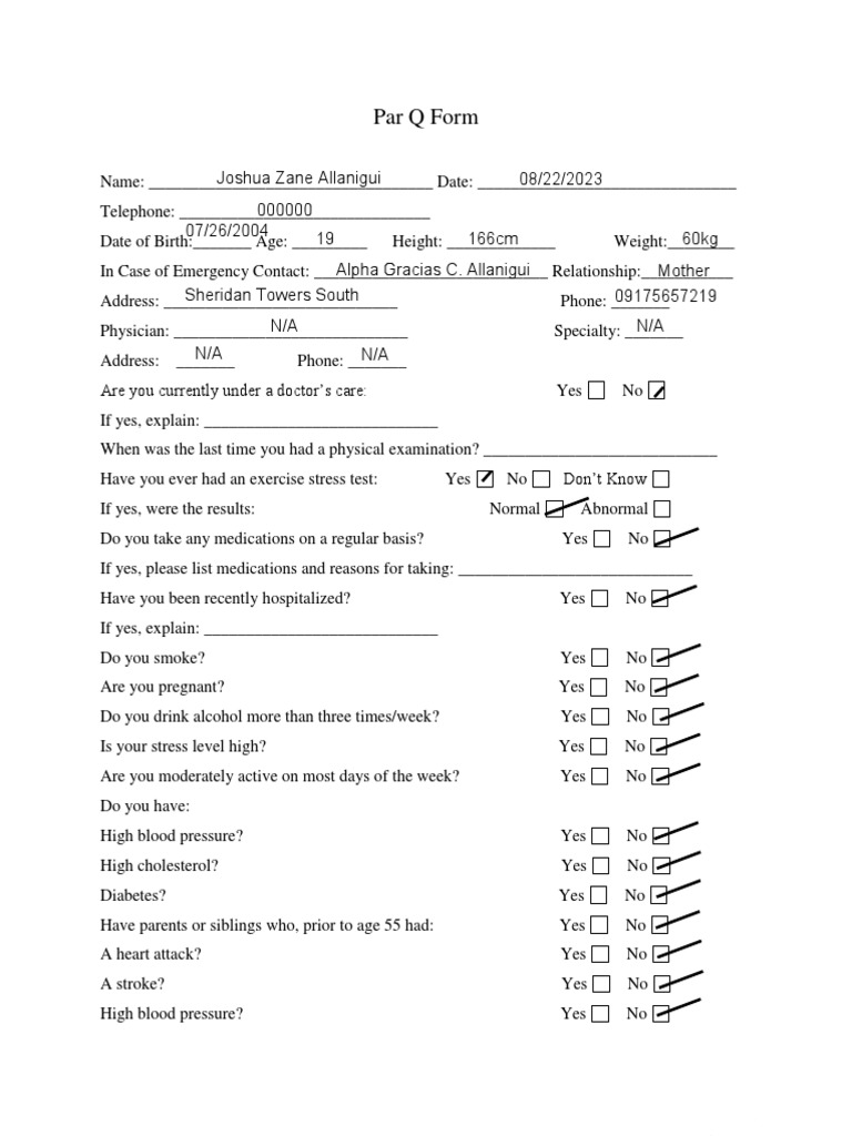 Par Q Form Allanigui Download Free PDF Heart Hypertension