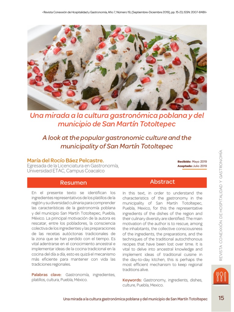 Gastronomía de San Martín Totoltepec | PDF | Cocina española | Cocina ...