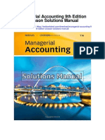 Managerial Accounting 9th Edition Crosson Solutions Manual