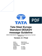 TATA Steel Standard DESADV MIG v2.0 (For CBO v2.1) - For Trading Partners