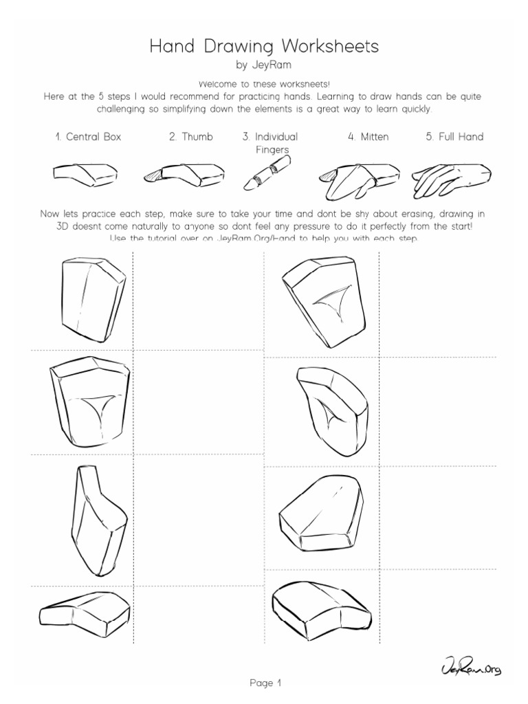 Hand Drawing Tutorial by JeyRam | PDF